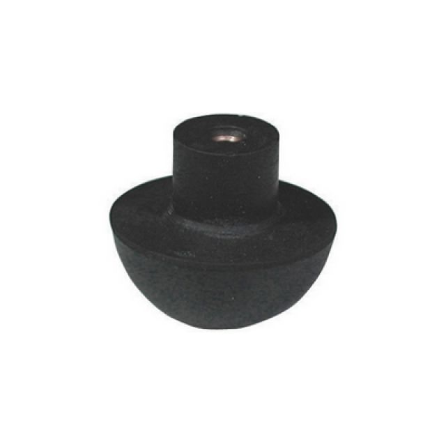 MINISFERA IN GOMMA PER BATTERIA CATIS Diam. Est. mm. 34 con nottolino in ottone filettato M 4