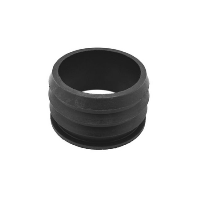 MORSETTO RIDUZIONE IN GOMMA NERA PER TUBO PVC Diam. F 90 mm / M 100 mm
