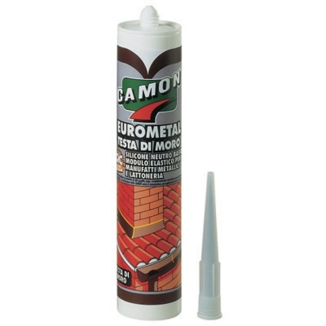 SILICONE NEUTRO EUROMETAL Testa di moro - 280 ml