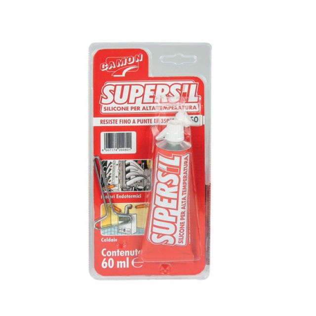 SIGILLANTE SILICONICO SUPERSIL ALTA TEMPERATURA 60 ml - Nero