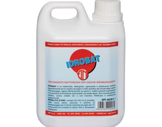 DETERGENTE SANIFICANTE PER VASCHE IDROMASSAGGIO IDROBAT 1 Lt
