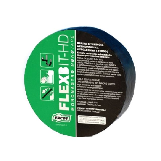 NASTRO AUTOADESIVO ELASTOMERO-BITUME FLEXBIT-HD H. 100 mm x 10 m