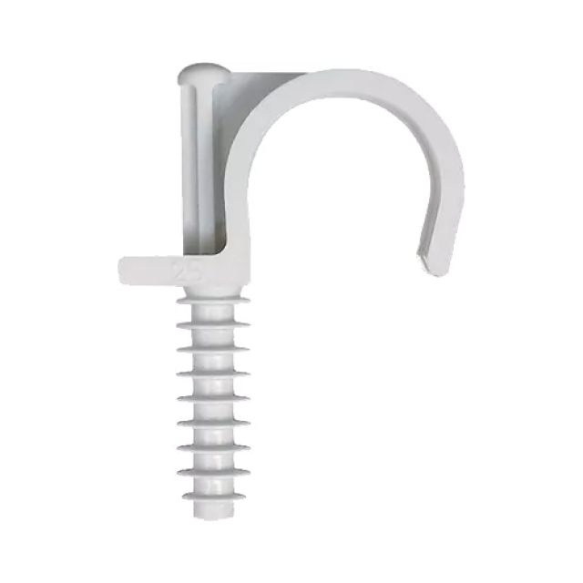 100 PZ FISSATUBO SINGOLO A BATTERE 16 mm