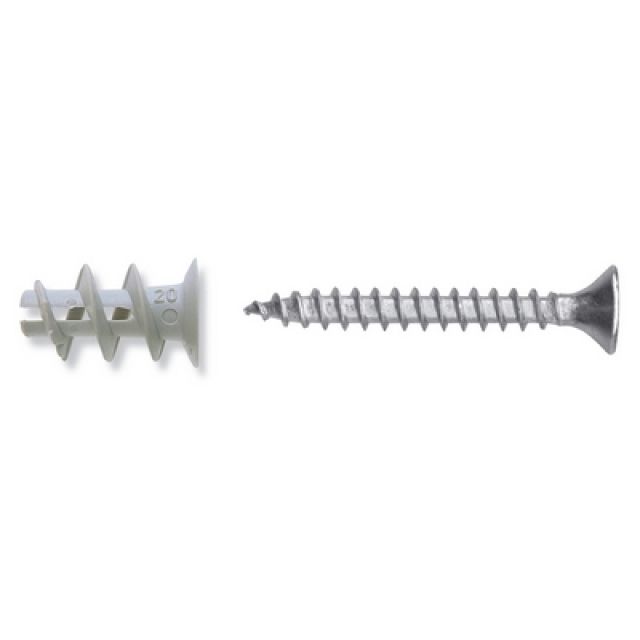 TASSELLO NYLON CON VITE PER CARTONGESSO 22 mm (Pz.50)