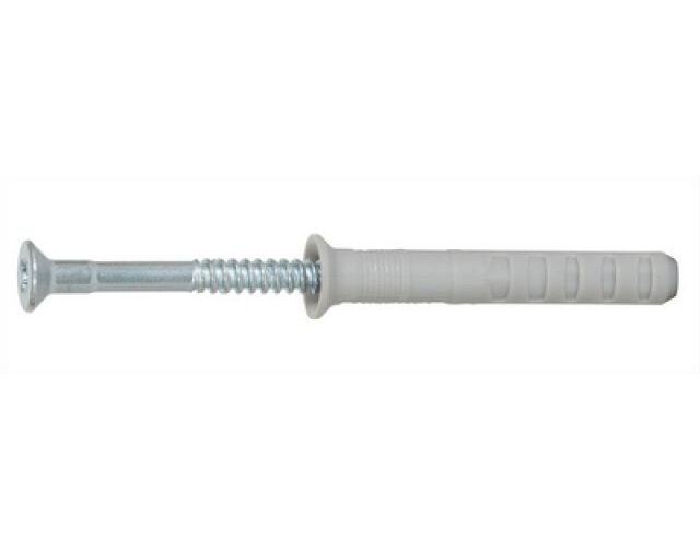 TASSELLO NYLON CON VITE A CHIODO PREMONTATO mm 8x60 (Pz.100)