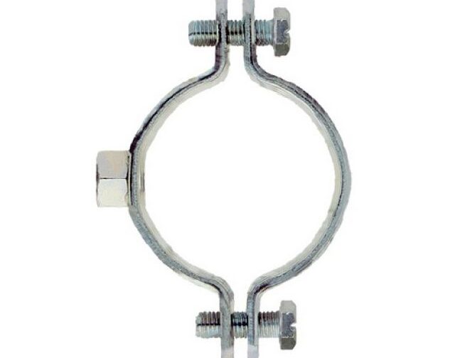 2 PZ SOLO COLLARI ZINCATI BIANCO CPAS 1"1/4