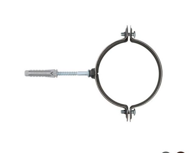 2 PZ COLLARI RAIN PER TUBI PLUVIALI Diam. 80 Zincato