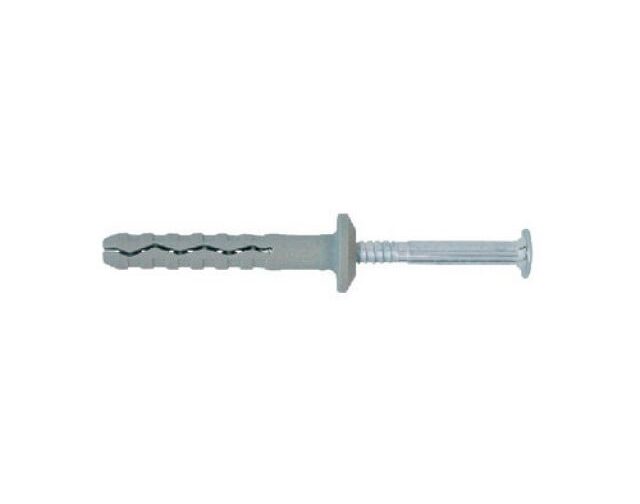 TASSELLO PREMONTATO IN NYLON CON BORDO PIATTO Tass 6x50 Vite 3,8x55