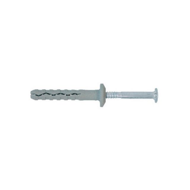 TASSELLO PREMONTATO IN NYLON CON BORDO PIATTO Tass 6x40 Vite 3,8x45