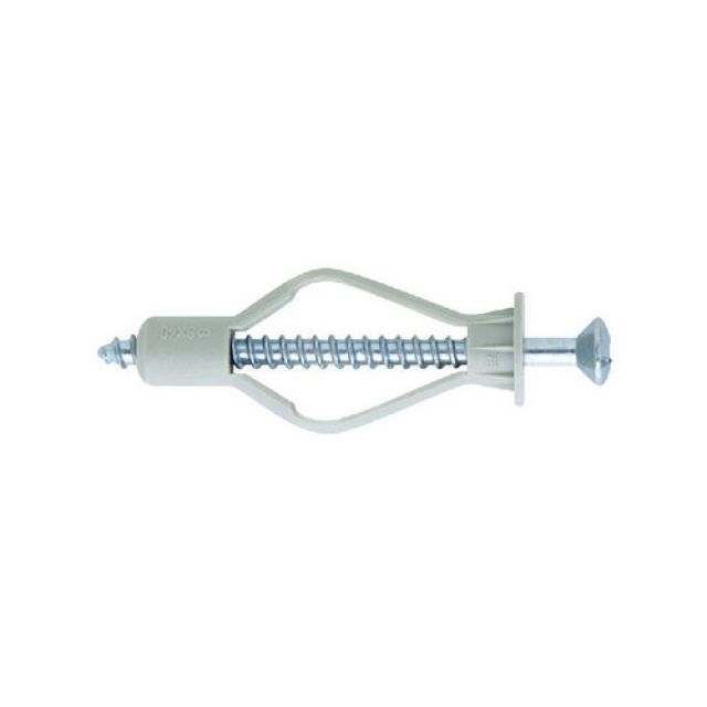 TASSELLO IN NYLON PER PARETI VUOTE CON ACCESSORI Tass 8x40 con gancio corto