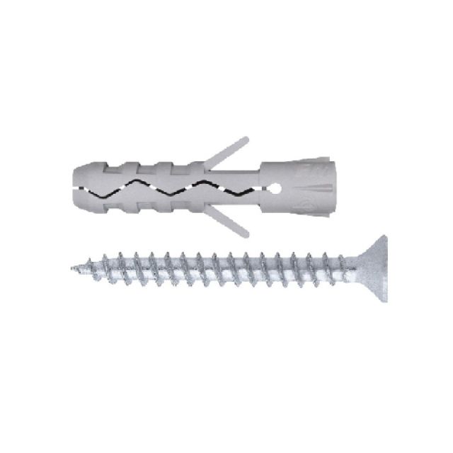 TASSELLO TUVT IN NYLON SENZA BORDO CON VITE TPS 10x50