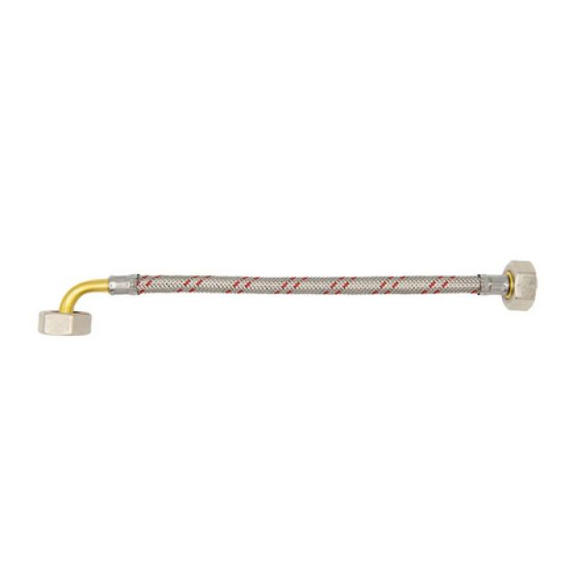 FLESSIBILE INOX PER ELETTRODOMESTICI DN 10 CON CURVA cm 150 FF 3/4x3/4