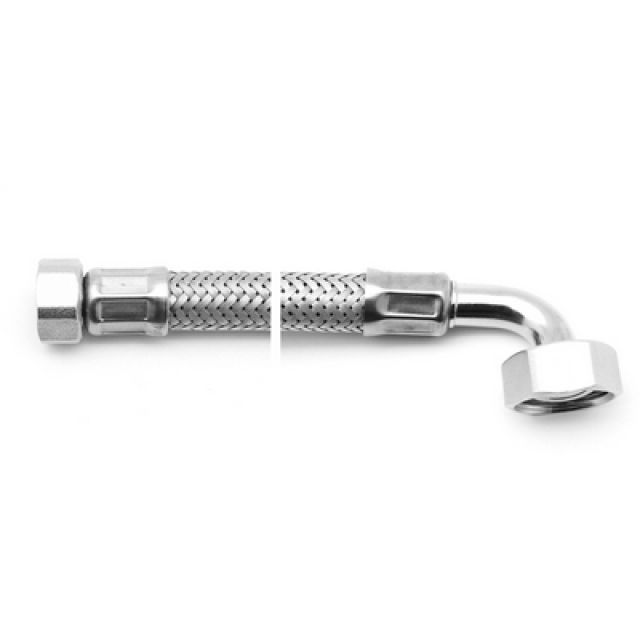 PARINOX PER ACQUA CON CURVETTA F1/2" x F1/2" cm 30