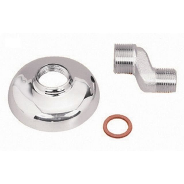 ECCENTRICO OTTONE CROMATO C/SPOSTAMENTO 1/2" x 3/4" mm. 25