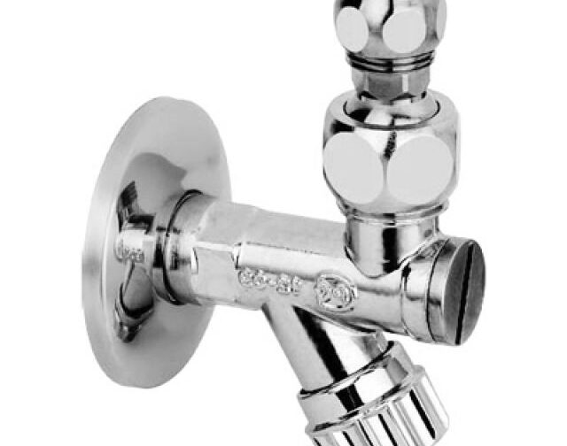 RUBINETTO SOTTOLAVABO A VITONE CON FILTRO A SNODO BUGATTI 1/2"