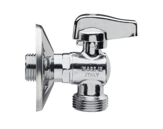 RUBINETTO A SFERA PER LAVATRICE LEVA CROMATA 1/2 x 3/4