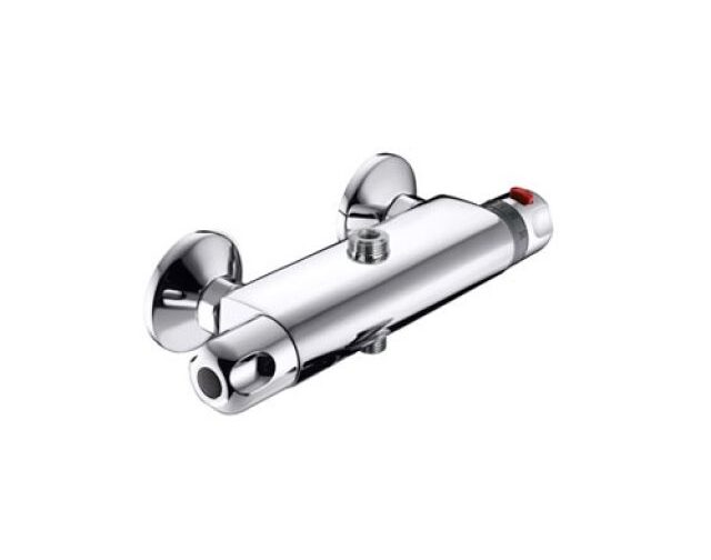 MISCELATORE TERMOSTATICO DOCCIA ESTERNO 2 USCITE CON DEVIATORE Cromo