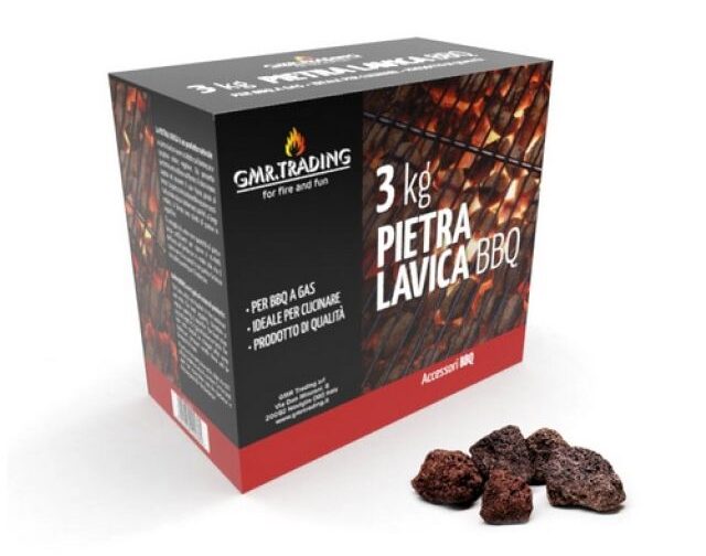 PIETRA DI LAVA 3KG PER BBQ A GAS