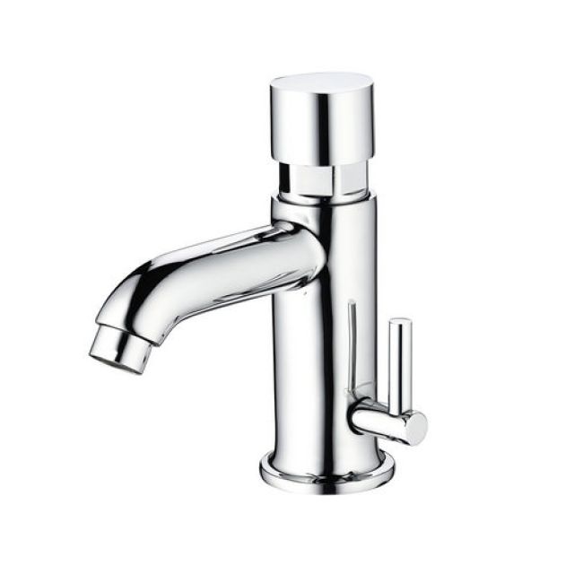 MISCELATORE TEMPORIZZATO TIME CANNA TONDA PER LAVABO
