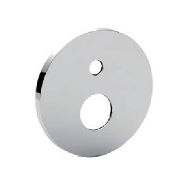PIASTRA TONDA ABS 2 FORI CON OR Cromo