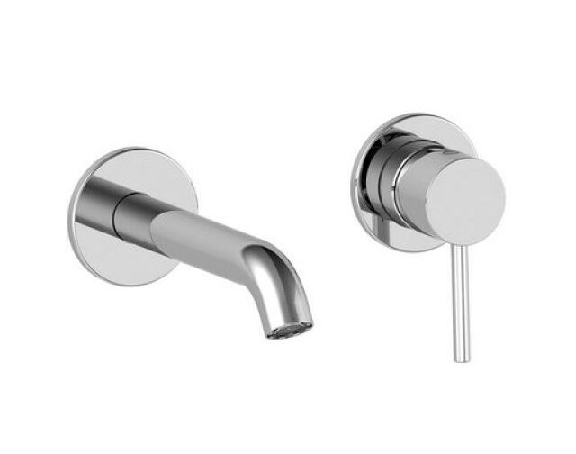 MISCELATORE LAVABO A MURO ALBA Cromo