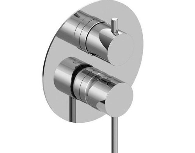 MISCELATORE MONOCOMANDO INCASSO DOCCIA CON DEVIATORE ALBA PVD Grigio