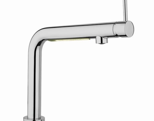 MISCELATORE MONOCOMANDO LAVELLO CON LUCE LED ARGENTINA Cromo
