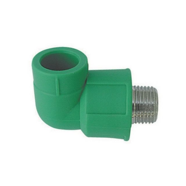 GOMITO FILETTATO MASCHIO 1" x Diam. 32 Grigio