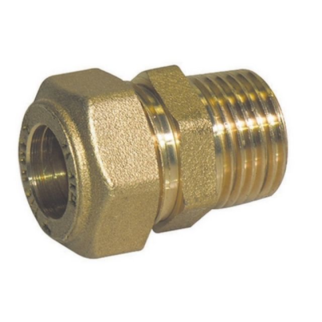 RACCORDO DIRITTO O-RING MASCHIO CONICO TIEMME GAS 1" x 18