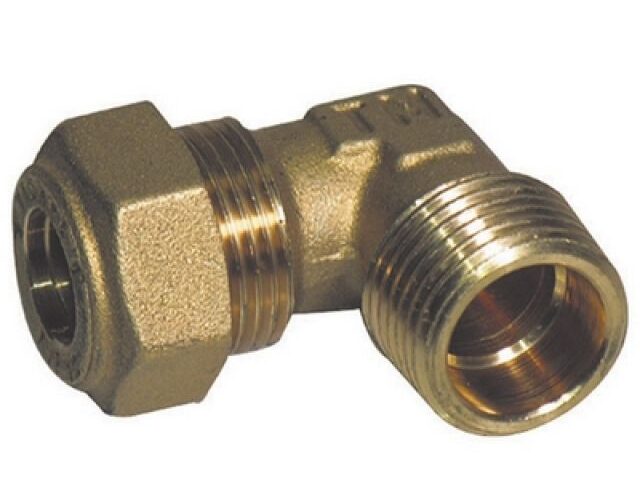 GOMITO A 90° O-RING GAS MASCHIO CONICO TIEMME 1/2 x 12 -CONF