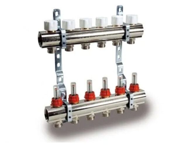 COLLETTORE DI DISTRIBUIZIONE PREMONTATO SERIE CD 13 vie 1" x 3/4EK