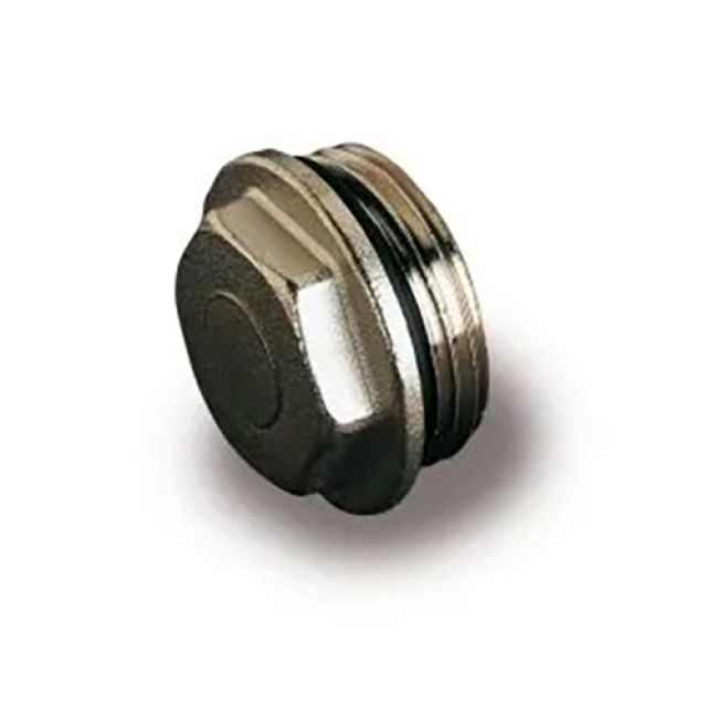 TAPPO CIECO CON GUARNIZIONE O-RING 1/2