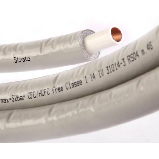 TUBO RAME RIVESTITO STRATO Diam. 16x2