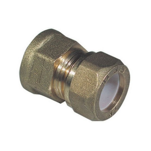 NIPPLE FEMMINA BICONO PER RAME CON OGIVA TEFLON TIEMME 1/2 x 14