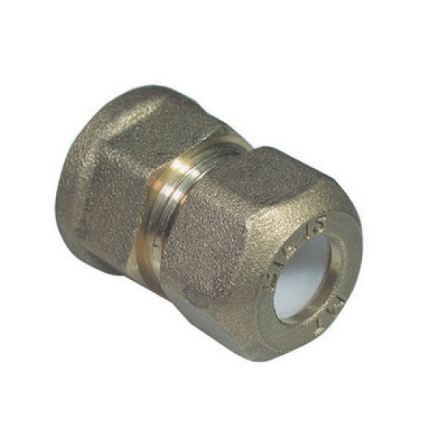 NIPPLE FEMMINA BICONO PER RAME CON OGIVA TEFLON TIEMME 1/2 x 10R