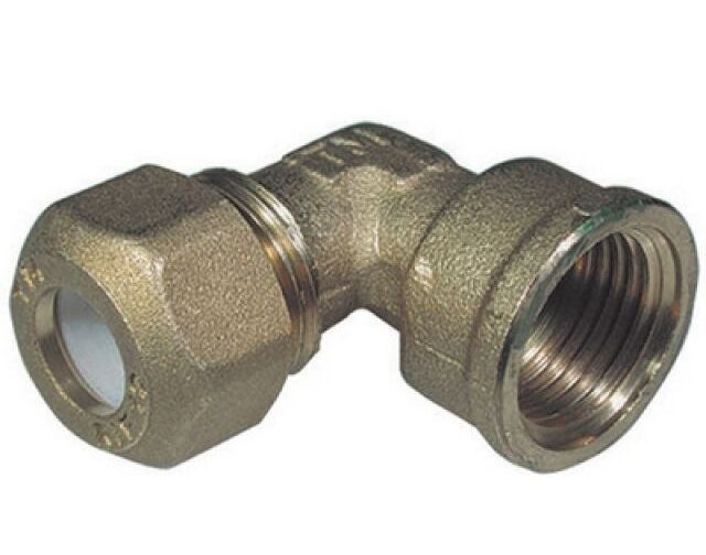 GOMITO FEMMINA PER RAME CON OGIVA TEFLON TIEMME 1/2 x 10R