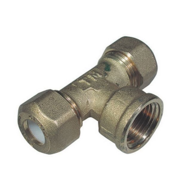 TEE FEMMINA PER RAME CON OGIVA TEFLON TIEMME 1/2 x 10R