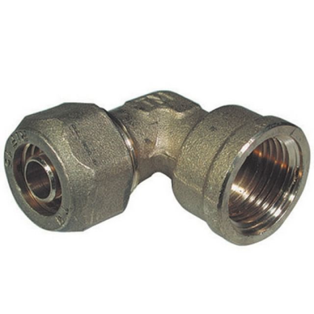 GOMITO A 90° FEMMINA PER TUBO COBRA-PEX 3/4 x 18