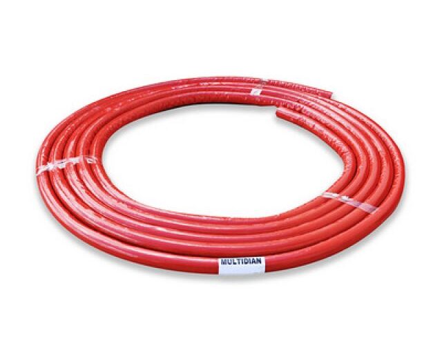 TUBO MULTI-DIAN SISTEMA MULTISTRATO COIBENTATO ROSSO ROTOLO 10 MT 16 x 2
