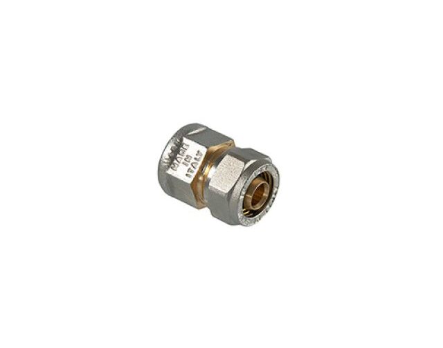 RACCORDO DIRITTO FEMMINA A COMPRESSIONE PER MULTISTRATO 3/4" x 26  (3,00)
