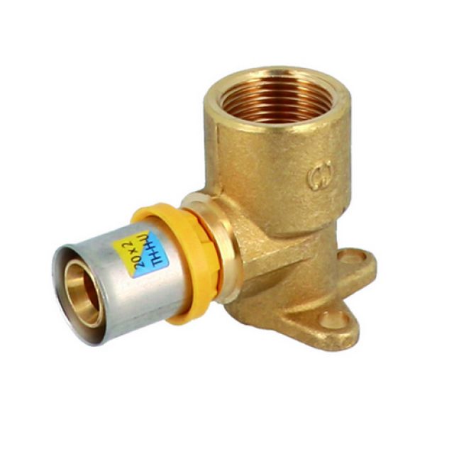 ATTACCO A MURO CON FLANGIA 3 FORI 1/2" x 16