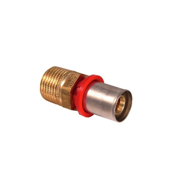 RACCORDO DIRITTO MASCHIO A PRESSARE PER MULTISTRATO 1" x 26