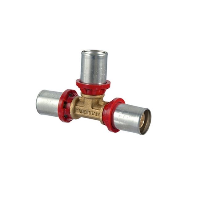 RACCORDO TEE A PRESSARE PER MULTISTRATO 32x20x20
