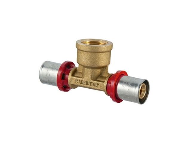 RACCORDO TEE FEMMINA A PRESSARE PER MULTISTRATO 1"1/4 x 40