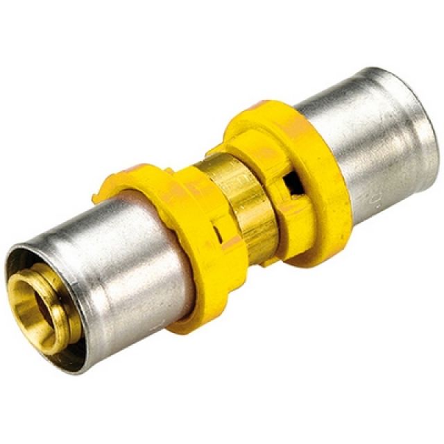 RACCORDO PER MULTISTRATO GAS DIRITTO DOPPIO RIDOTTO 26x16