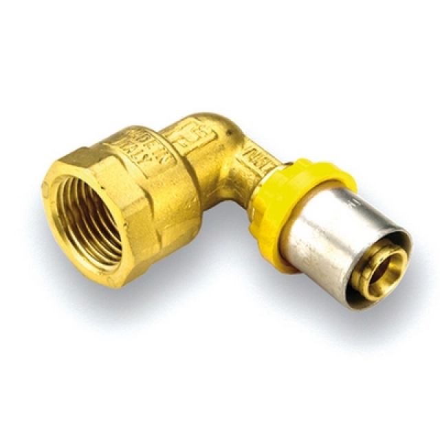 RACCORDO PER MULTISTRATO GAS CURVO FEMMINA 32 x 1"