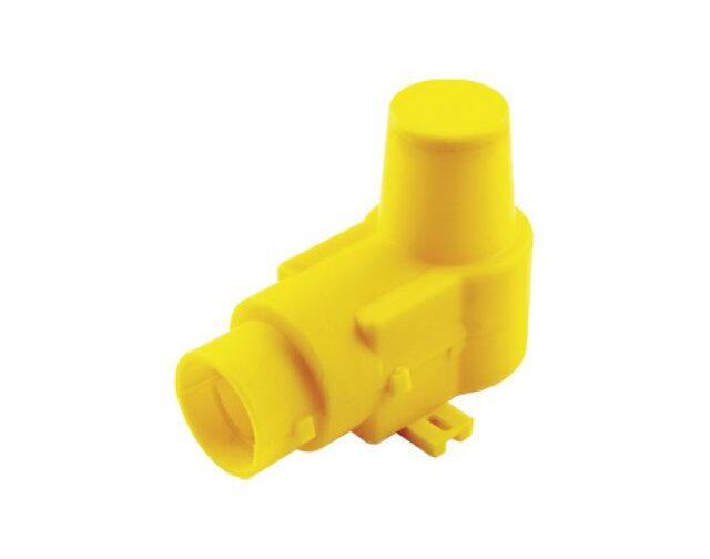BOX IN PLASTICA PER RACCORDO CURVO CON FLANGIA