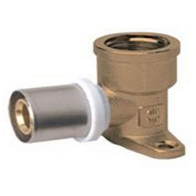 RACCORDO FEMMINA CON FLANGIA IBP A PRESSARE PER MULTISTRATO 1/2x16 -CONF