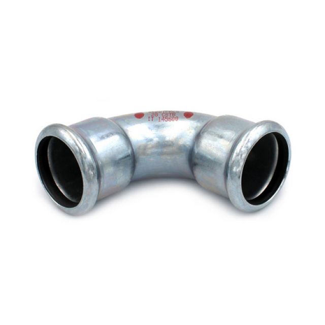 CURVA 90° FF A PRESSARE IN ACCIAIO CARBONIO Diam. 22