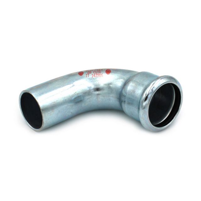 CURVA 90° MF A PRESSARE IN ACCIAIO CARBONIO Diam. 22